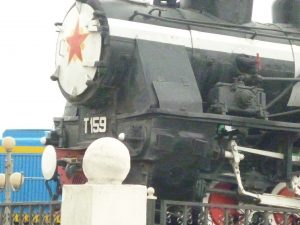 Russian Locomotive with star emblem Ulaanbaatar